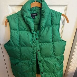 Lands' End Vibrant Green Quilted Vest